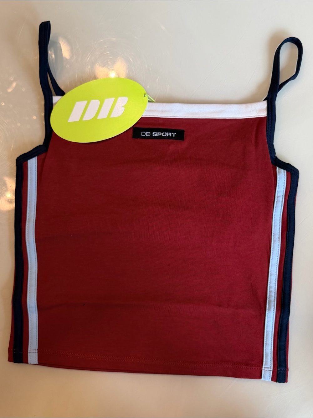 NWT DAIRY BOY SQUARE NECK TANK
CHERRY RED